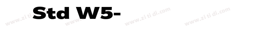 華康儷黑 Std W5字体转换